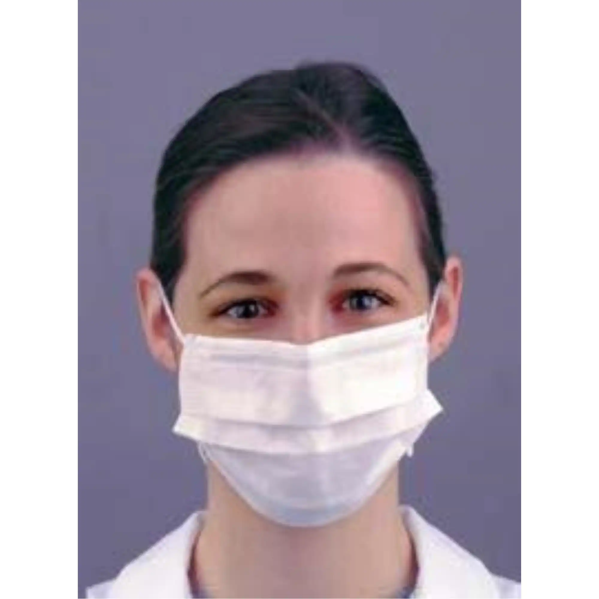 Sultan Com-Fit Super Sensitive Earloop Face Mask, White, ASTM Level 1, 50/Box, 20346