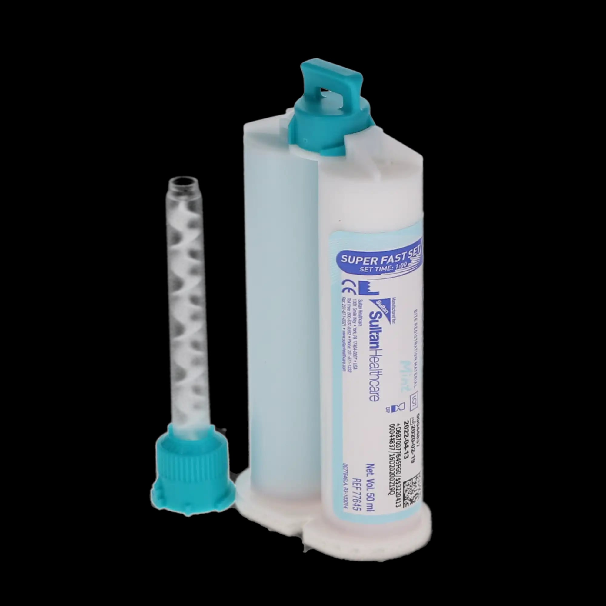 Genie Bite Bite Registration Material, Super Fast Set, Mint, 2 x 50 ml Cartridges with 6 Mixing Tips, 77645