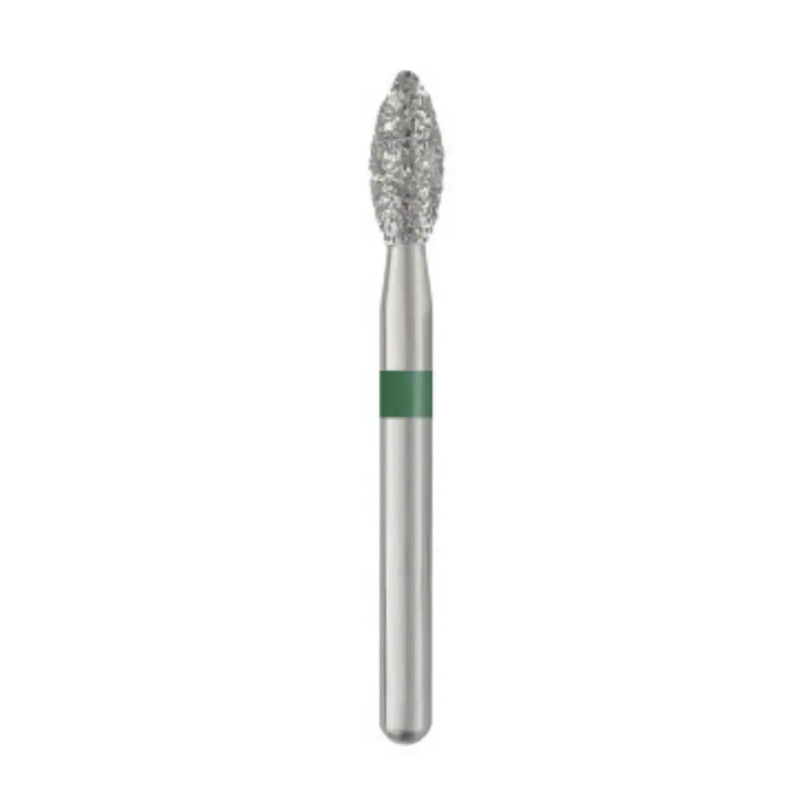 Piranha Diamond Single-Use Burs, FG, Pointed Football, # 368-023, 2.3 mm, Coarse, Green, 25/Pk, 368-023C