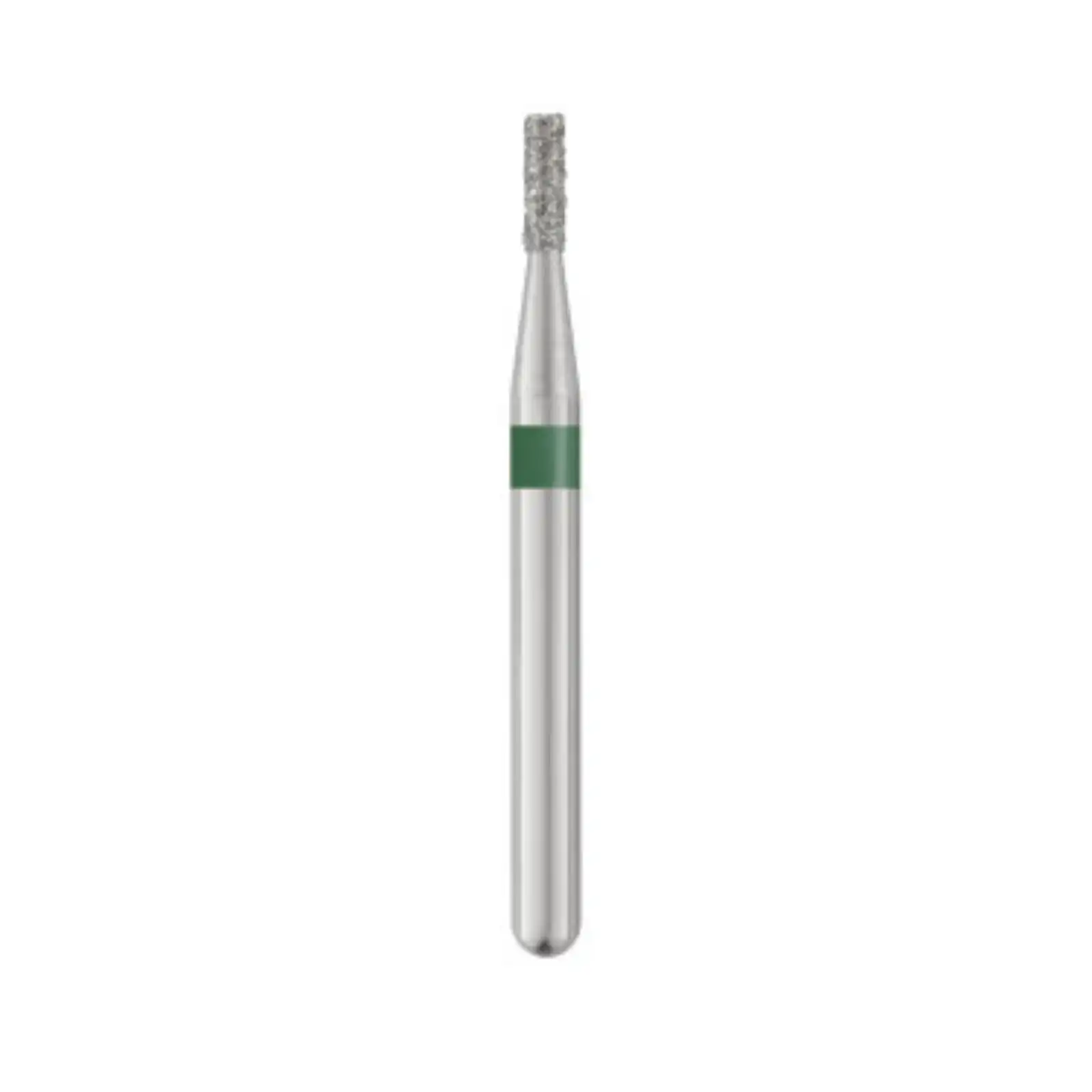Piranha Diamond Single-Use Burs, FG, Flat End Cylinder, # 835-010, 1.0 mm, Coarse, Green, 25/Pk, 835-010C