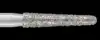 Piranha Diamond Single-Use Burs, FG, Round End Taper, # 856-018, 1.8 mm, Coarse, Green, 25/Pk, 856-018C