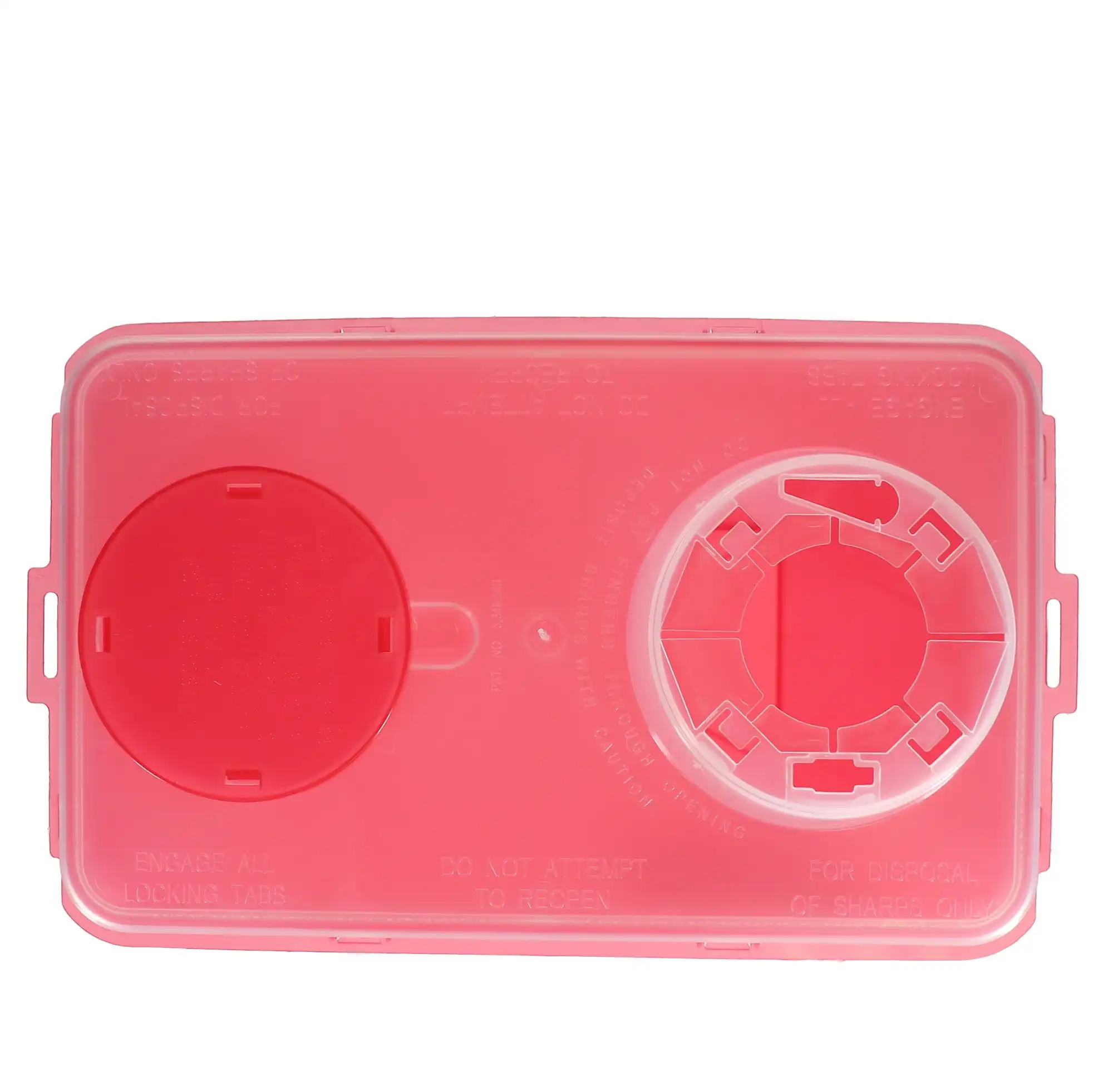 Monoject Sharps Container, with Chimney Top, 14 Qt, Large, Red, 1/Pk, 676434