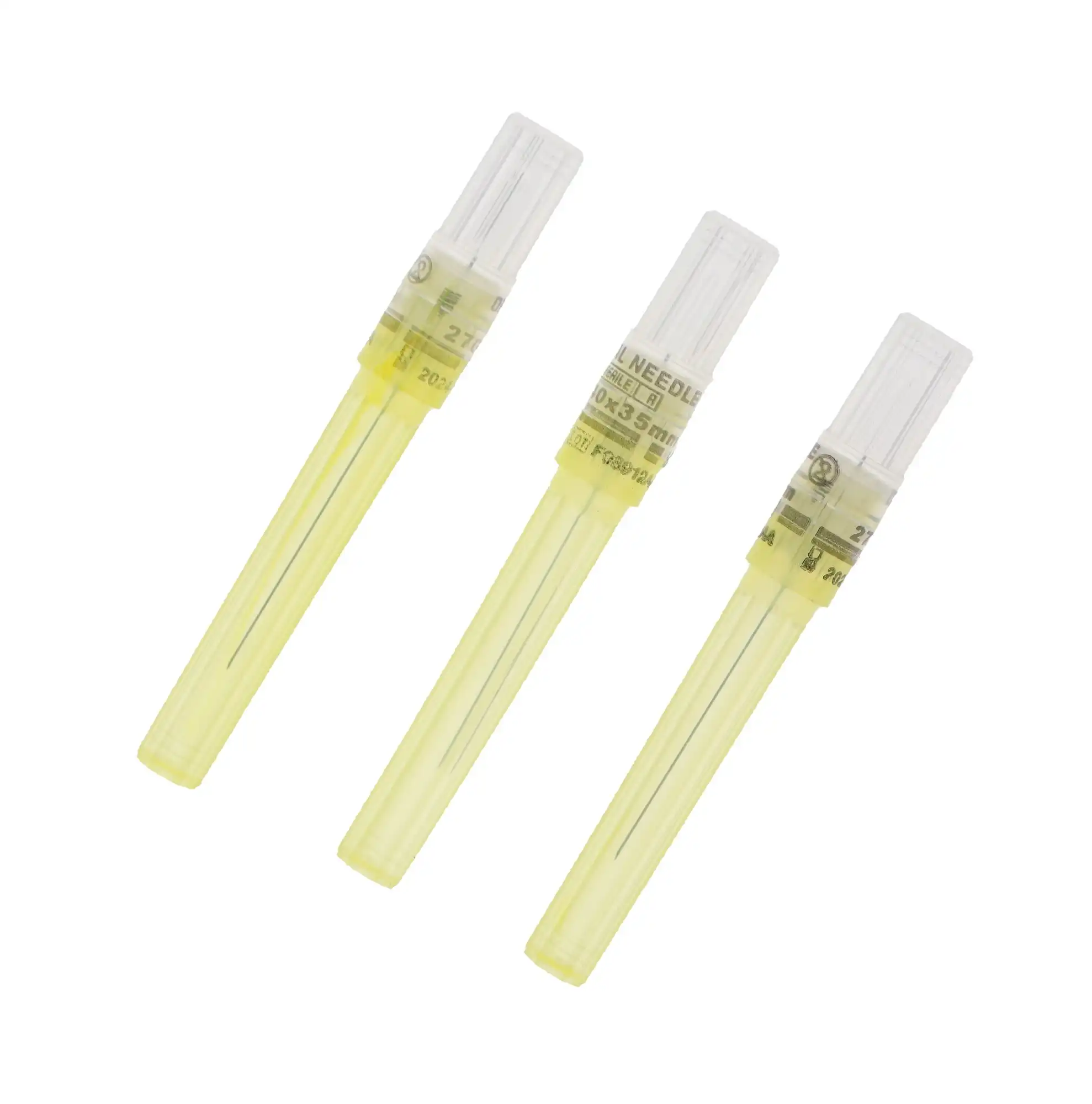 Septoject Dental Hypodermic Needles, Plastic Hub, 27 Gauge, Long (35mm), Yellow, 100/Box, N1272, 01N1272