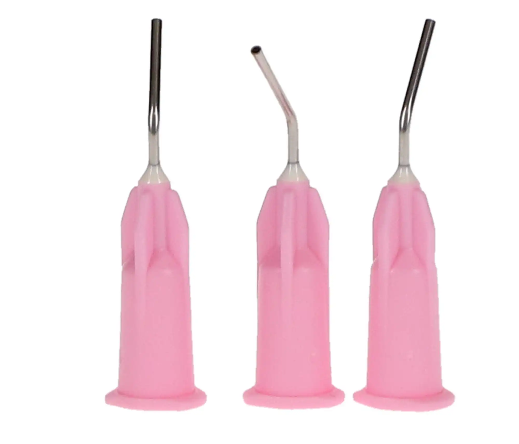 Pulpdent Pre-Bent Applicator Tips, 20 Gauge x 1/2", Pink, 20/Pk, 20L20