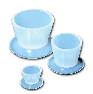 Pulpdent Mini Mixing Bowls, Silicone, 30 cc, Medium, 1-5/8" Diameter, 2/Pack, B-MM2
