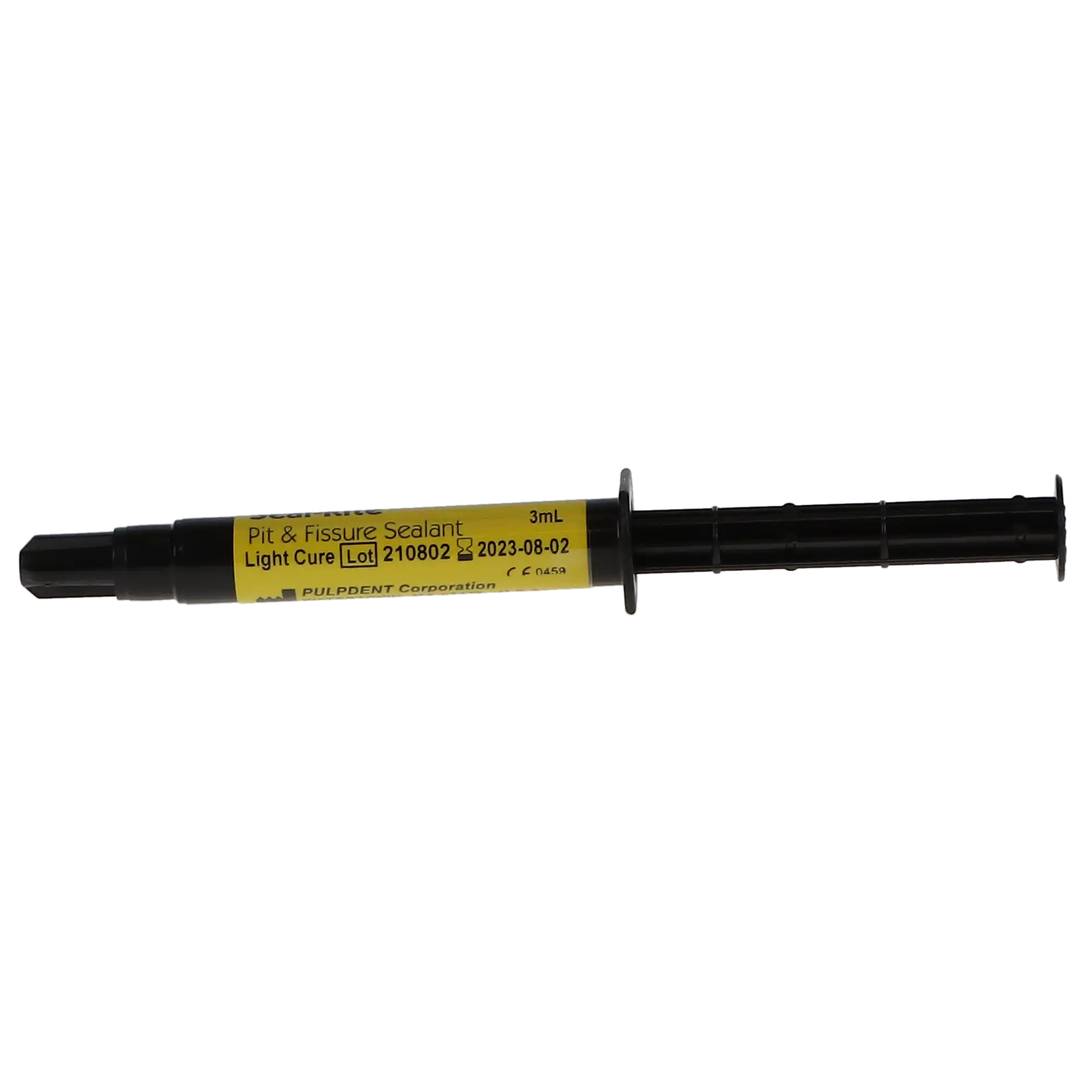 Pulpdent Seal-Rite Pit & Fissure Sealant, Light-Cure, Fluoride-Releasing, 3 ml Syringe, Off-White, SEAL-3