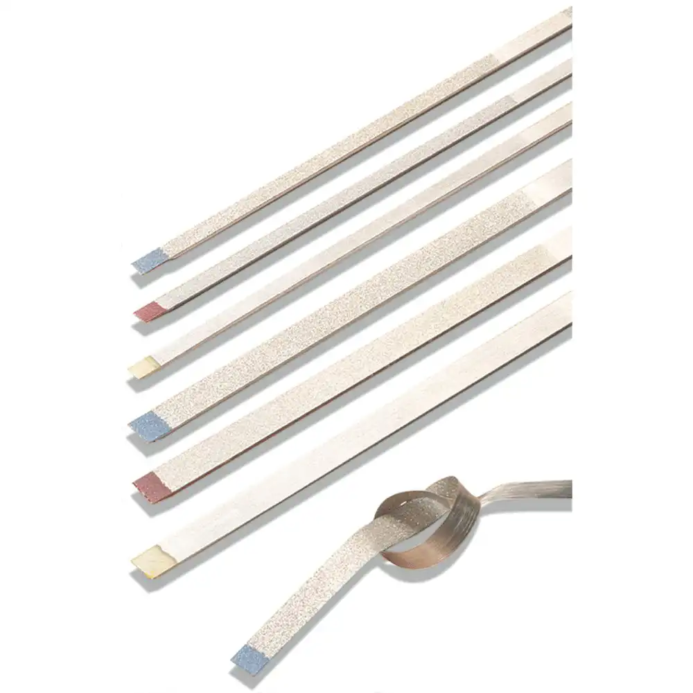 Premier Compo-Strip Diamond Finishing Strips, Single-Sided, Assorted (2 Trimming 60 µm, 2 Finishing 45 µm, 2 Ultra-Finishing 20 µm), 6/Pk, 2013127