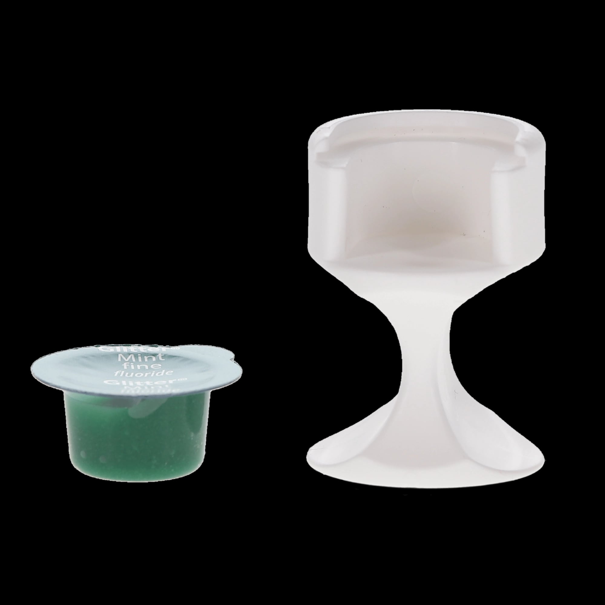 Glitter Prophy Paste, Fine Grit, Mint, with Fluoride, Unit Dose Cups, 200/Box, 9007400