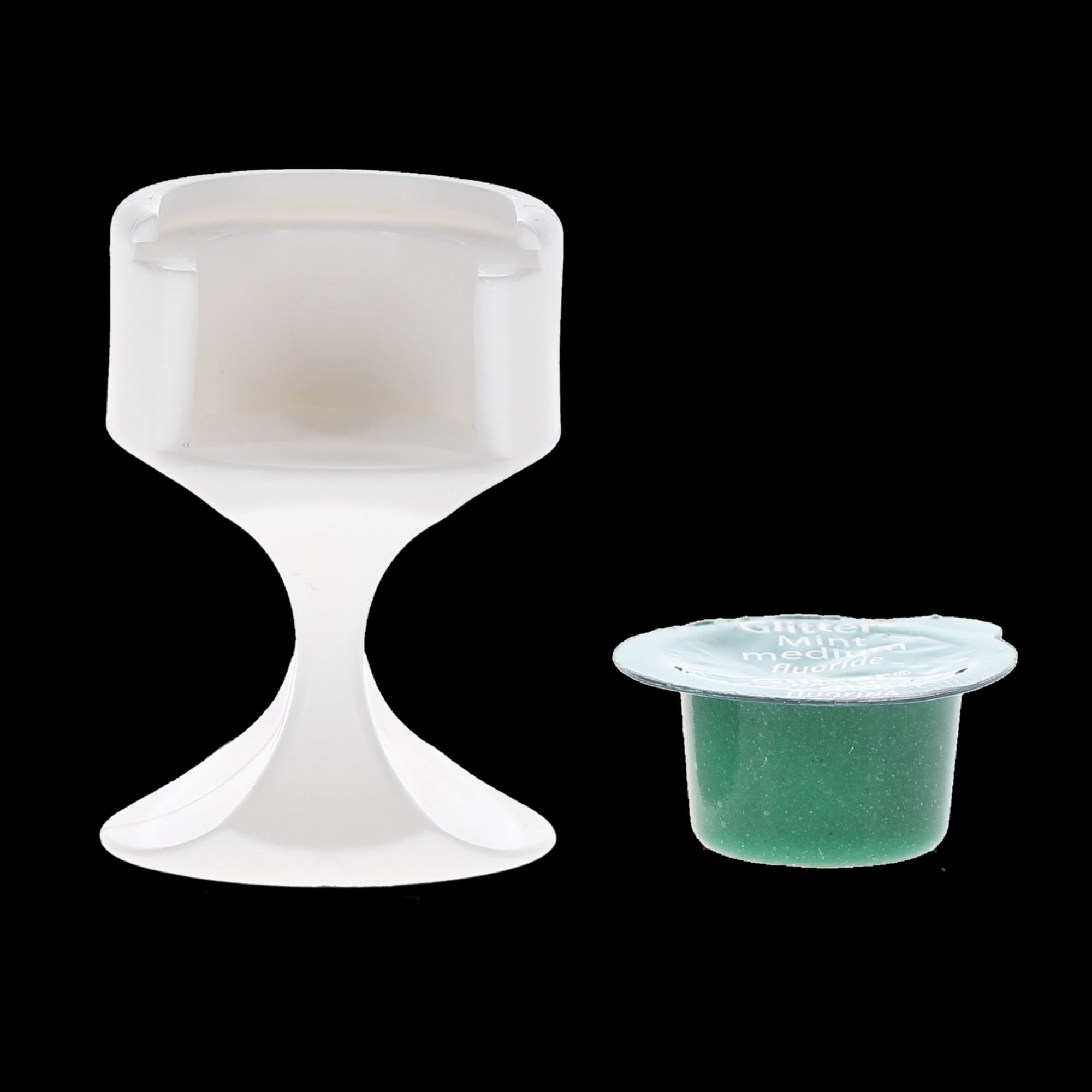 Glitter Prophy Paste, Medium Grit, Mint, with Fluoride, Unit Dose Cups, 200/Box, 9007402