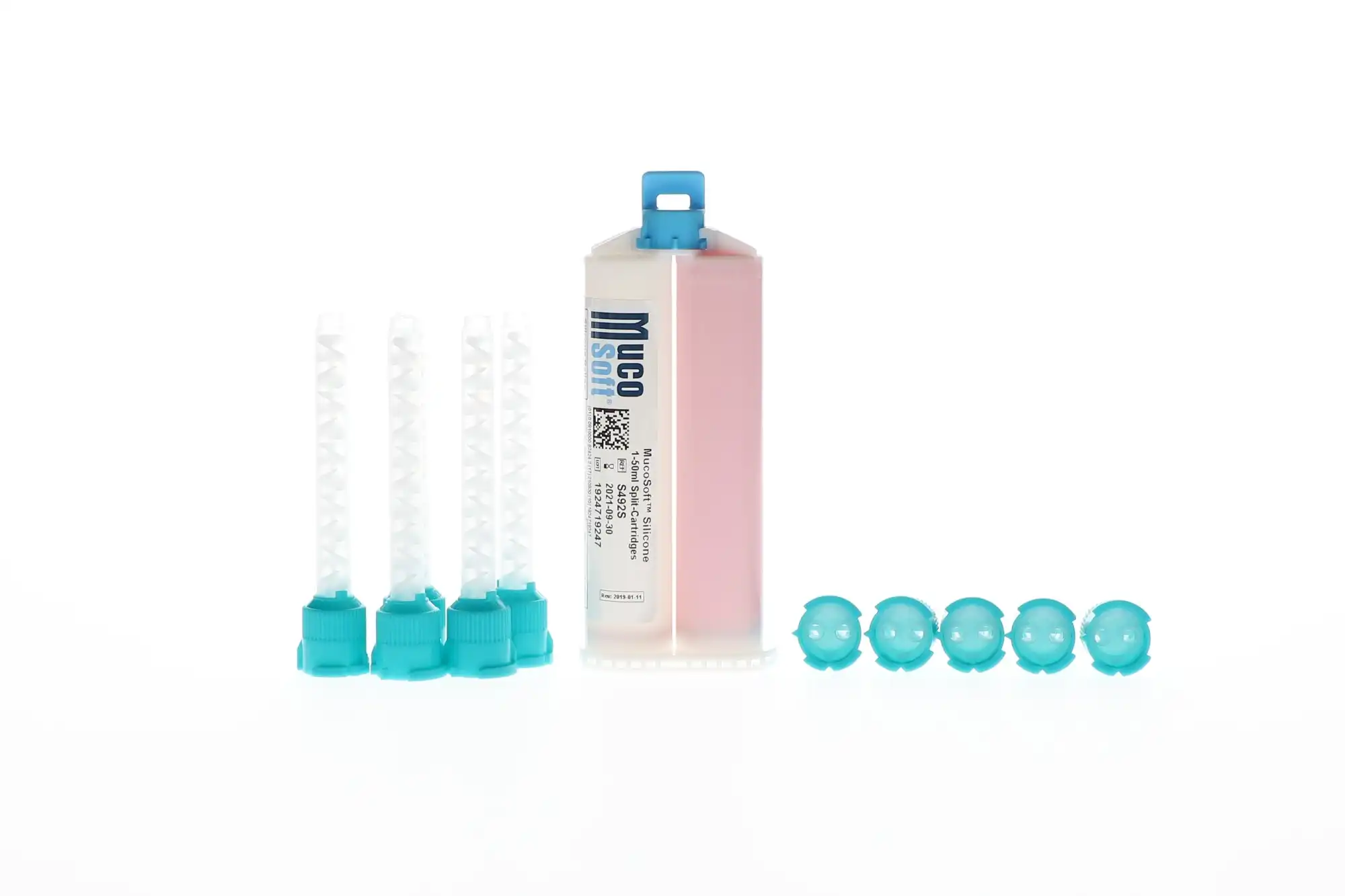 MucoSoft Silicone Soft Denture Reline, Cartridge Refill, 50 ml, Pink, 1/Pk, S492S