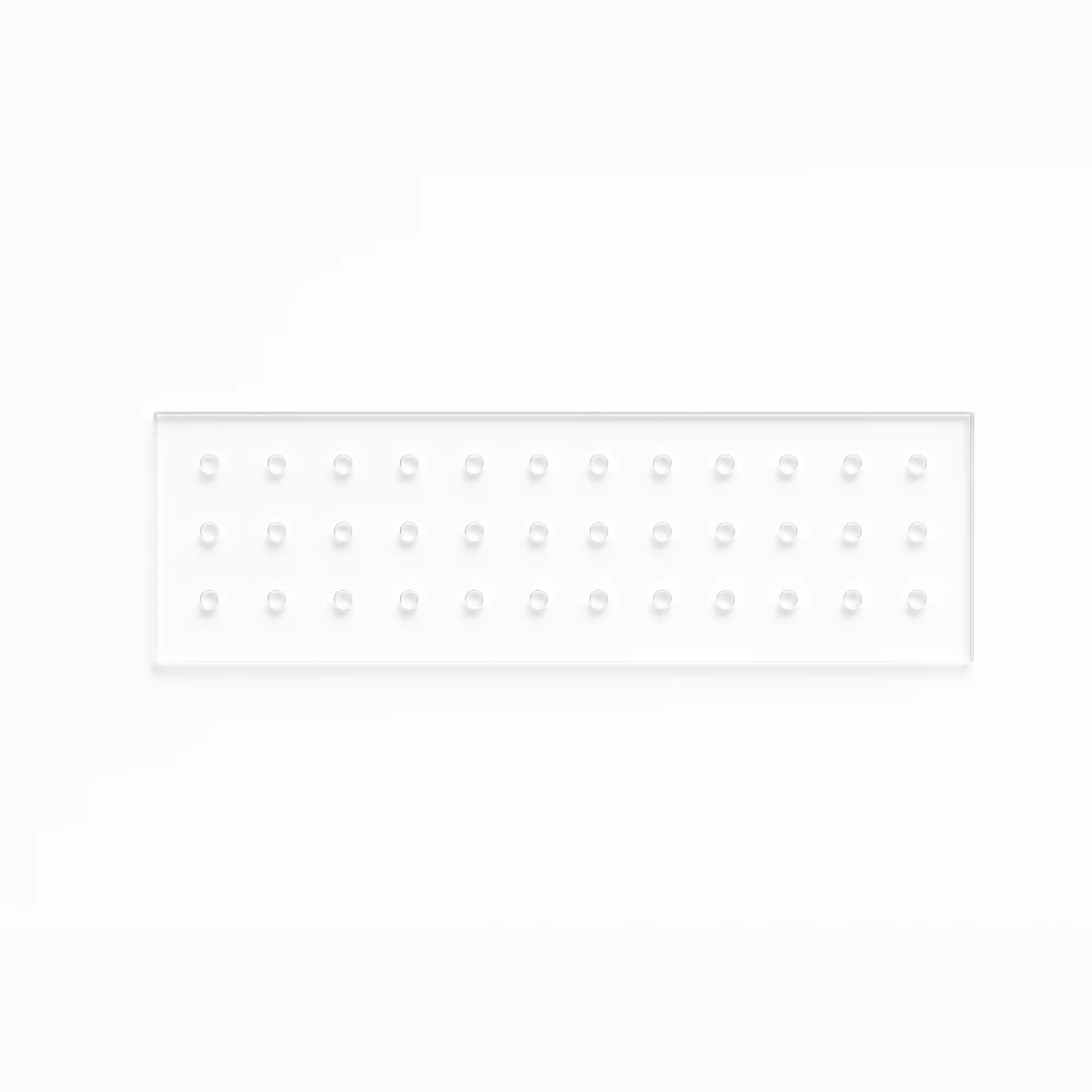 Palmero Plexiglass Bur Block, 36-Hole, Friction Grip, Clear, 1/Pk, 1516BFG