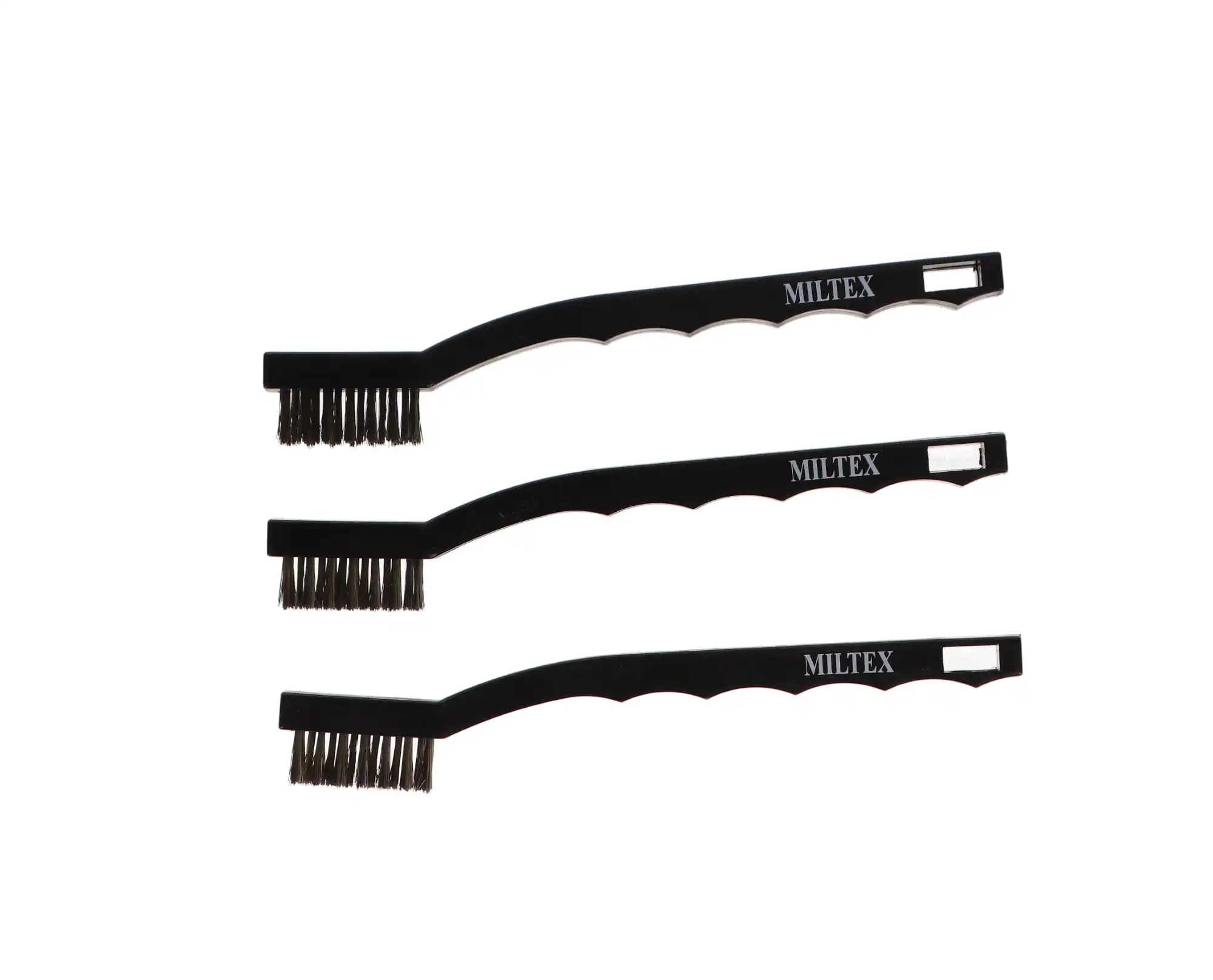 Miltex Instrument Cleaning Brushes, Stainless Steel Bristles, 7 1/4", 3/Pk, 3-1001