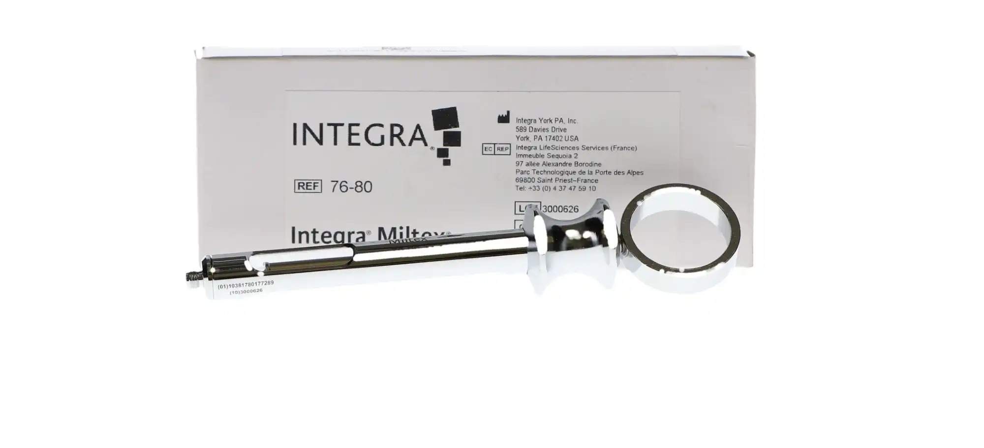Miltex Aspirating Anesthetic Syringe, Astra Type, 1.8 cc, Standard, with Thumb Ring Handle, 1/Pk, 76-80