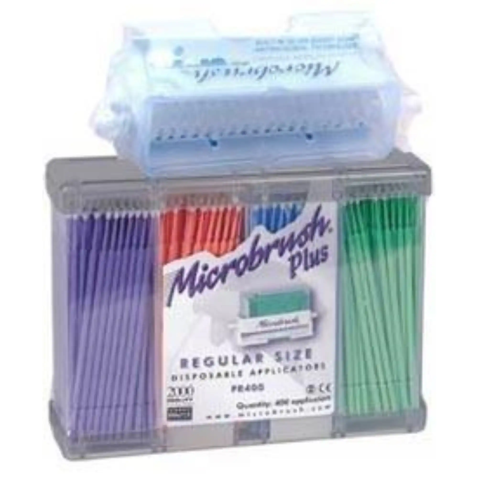 Microbrush Plus Micro-Applicator Dispenser Series Kit, Regular (2.0 mm), Assorted Colors, 400/Pk, PR400-KIT