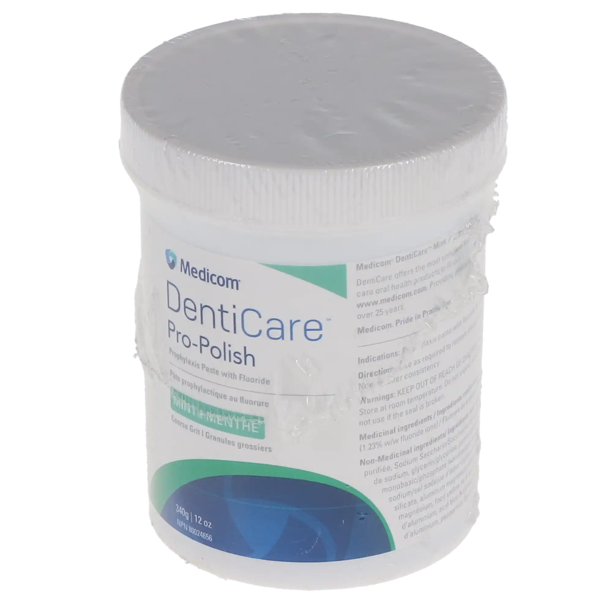 DentiCare Pro-Polish Prophy Paste with Fluoride, Coarse, Mint, 12 oz (340 g) Jar, 1/Pk, 10031-CMUN