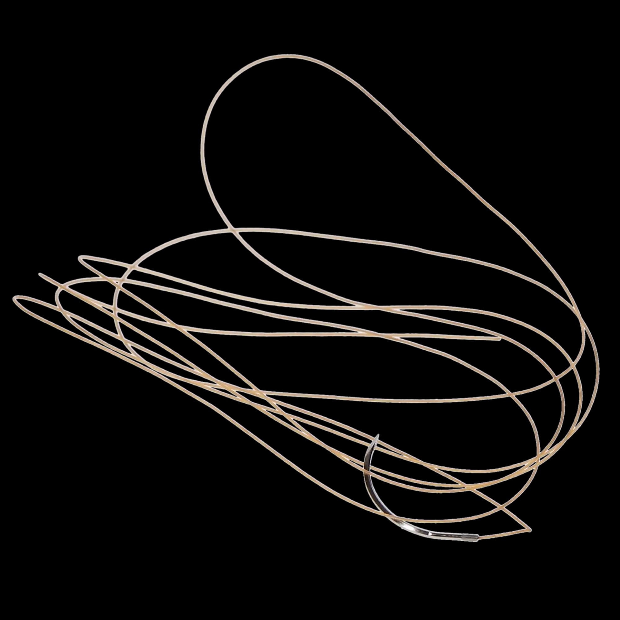 Look 559B Chromic Gut Suture, 4-0, 27" (70 cm), C-6 Reverse Cutting Needle, 3/8 Circle, 12/Pk
