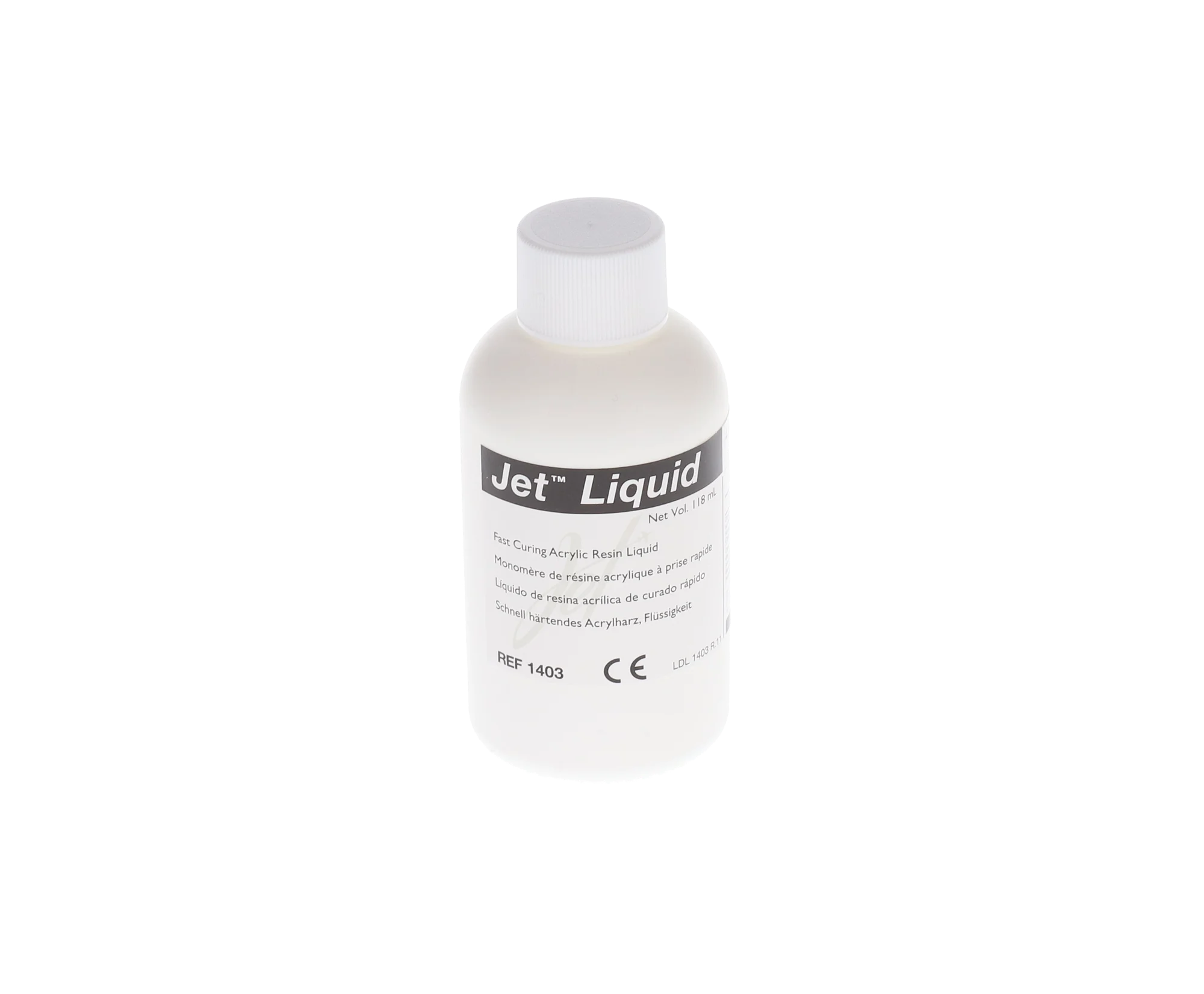 Lang Dental Jet Self-Curing Acrylic Resin Liquid, 118 ml (4 oz) Bottle, 1403