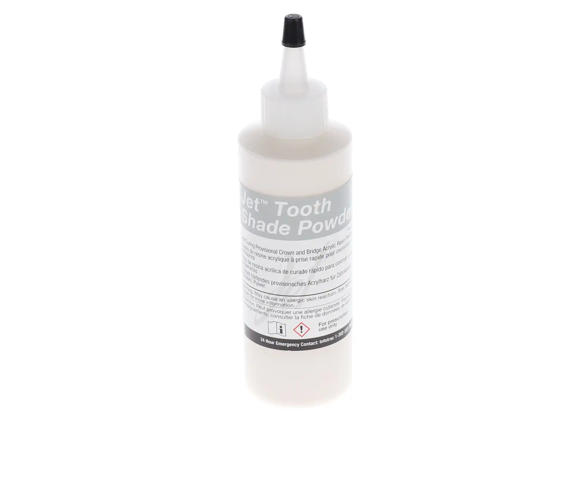 Jet Tooth Shade Self-Curing Acrylic Resin Powder, Shade 69/C2, 4 oz (100 g), 1420-69