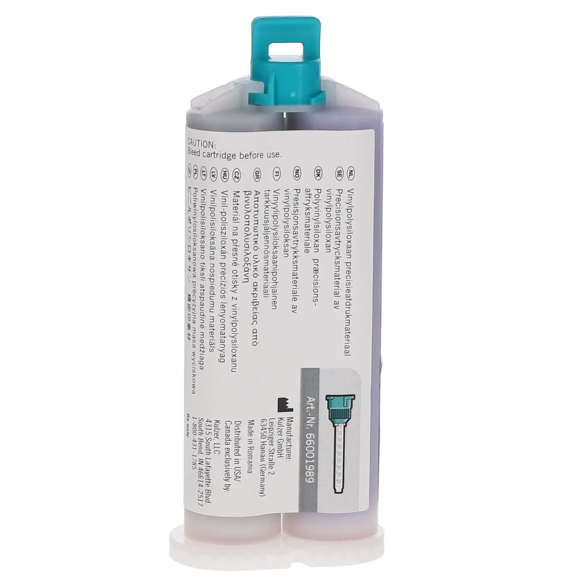 Kulzer Flexitime VPS Precision Impression Material, Heavy Tray, 50 ml Cartridges, 2/Pk, 50034804
