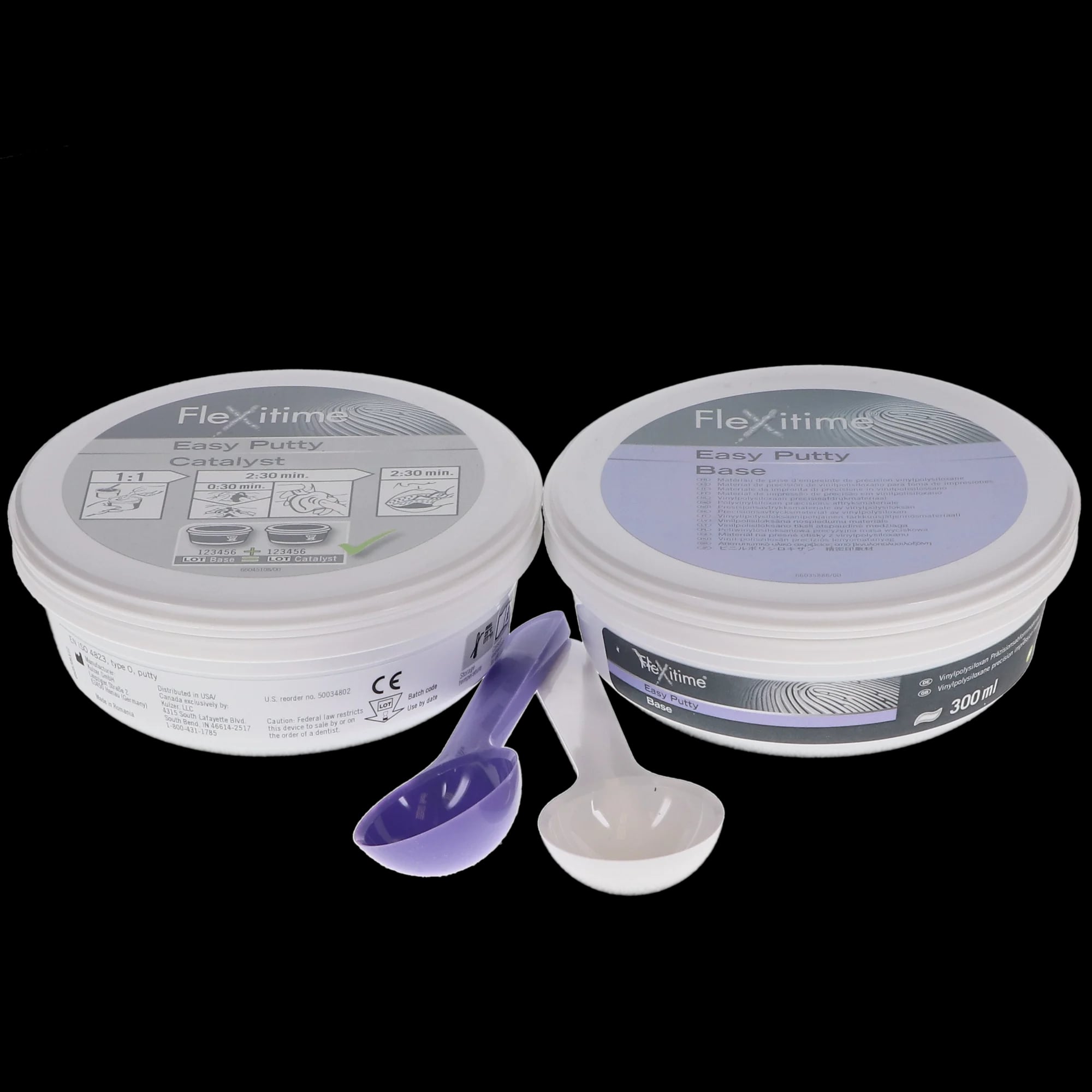 Flexitime VPS Impression Material, Easy Putty Refill, 600 ml (2 x 300 ml), 1/Pk