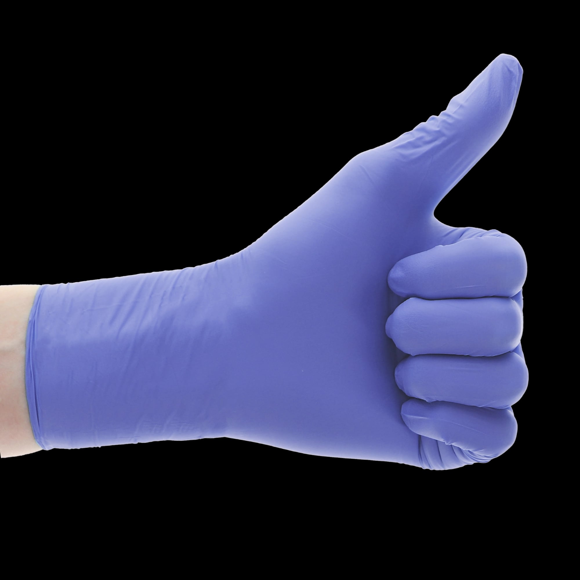 AquaSoft Nitrile Exam Gloves, Powder-Free, Non-Sterile, Medium, Blue, Textured, 300/Box, 43934