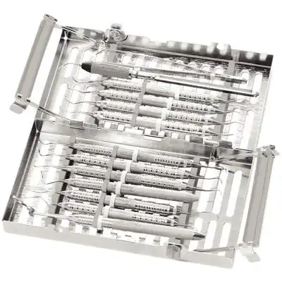 Hu-Friedy IMS Signature Series Double-Decker Cassette, 14-Instrument, Two-Tier, Purple, 1/Pk, IM9146