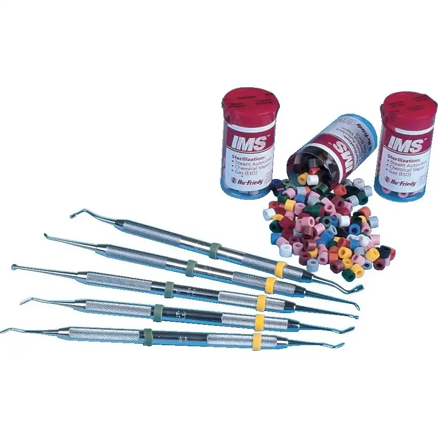 Hu-Friedy IMS Color Code Instrument Rings, Regular, Black, 50/Pk, IMS-1289