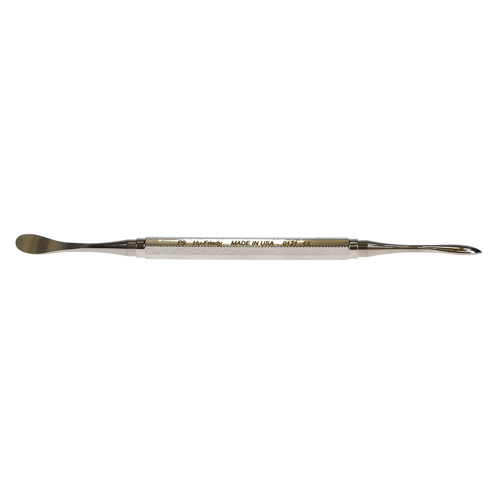 Hu-Friedy P9 Periosteal Elevator, Molt #9, Double-End, 4.3mm/8.4mm, #522 Octagonal Handle, 1/Pk