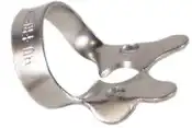 Hu-Friedy Satin Steel Rubber Dam Clamp, #2A, Winged, Larger Premolars, 1 Each, RDCM2A
