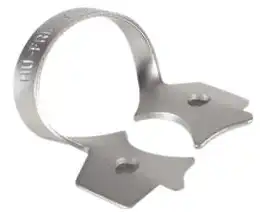 Hu-Friedy Satin Steel Rubber Dam Clamp, #7, Winged, Lower Molars, 1 Each, RDCM7