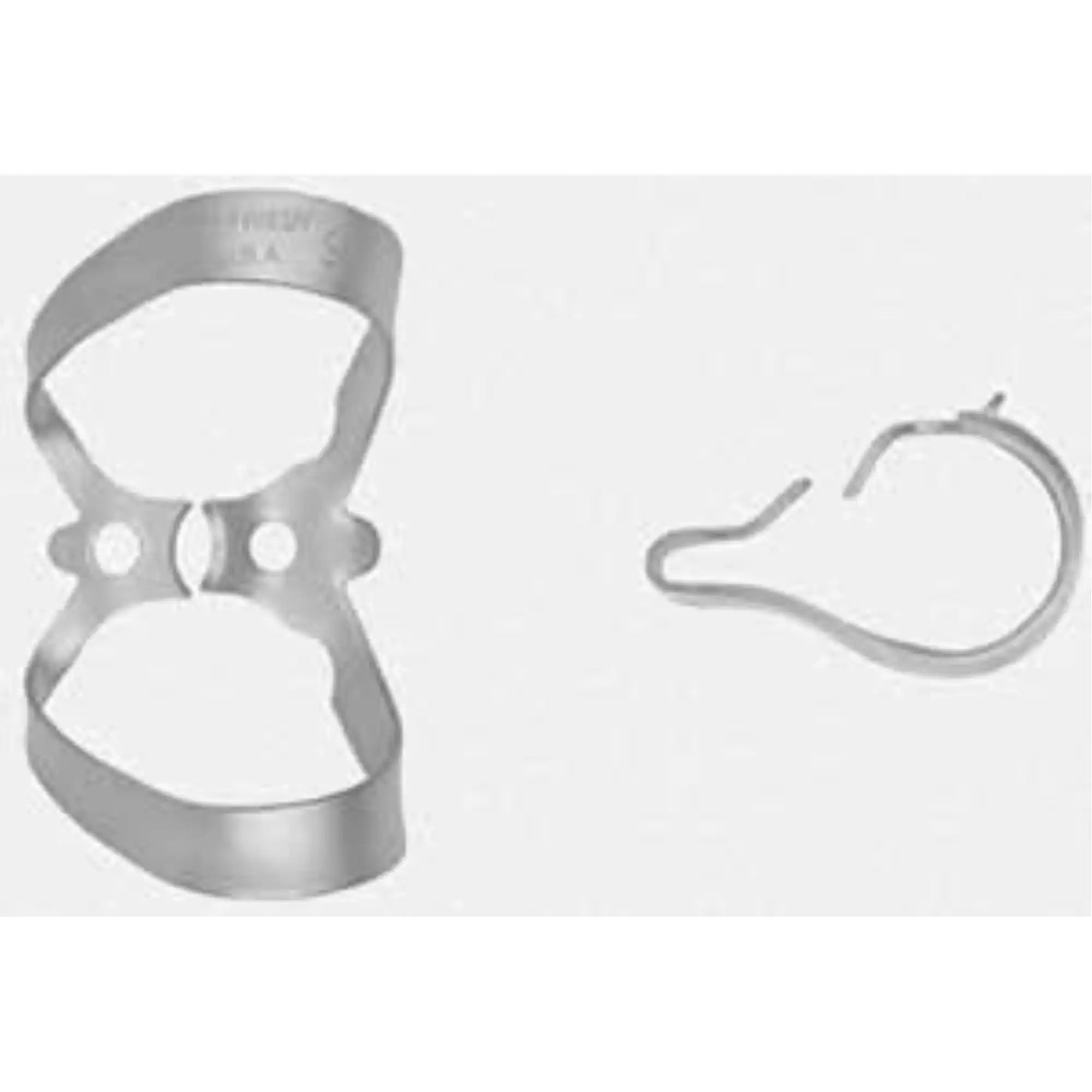 Hu-Friedy Satin Steel Rubber Dam Clamp, #9, Anterior, Winged, 1/Pk, RDCM9
