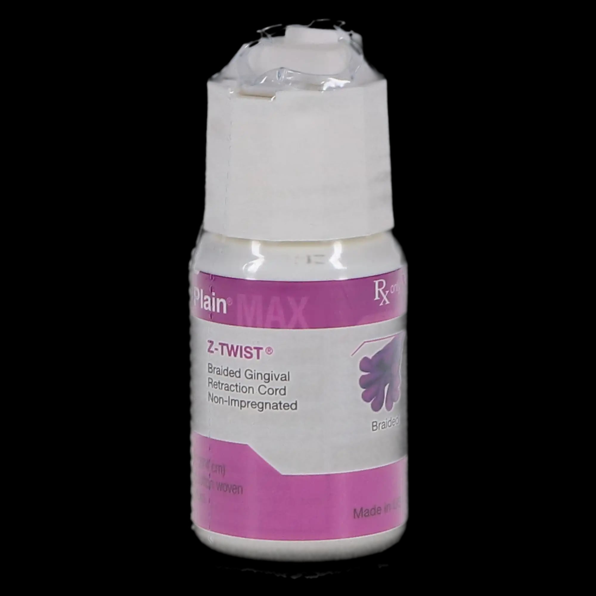 Gingi-Plain® MAX Z-Twist® #1 Weave Non-Impregnated Retraction Cord, 108" per Bottle, 11171M