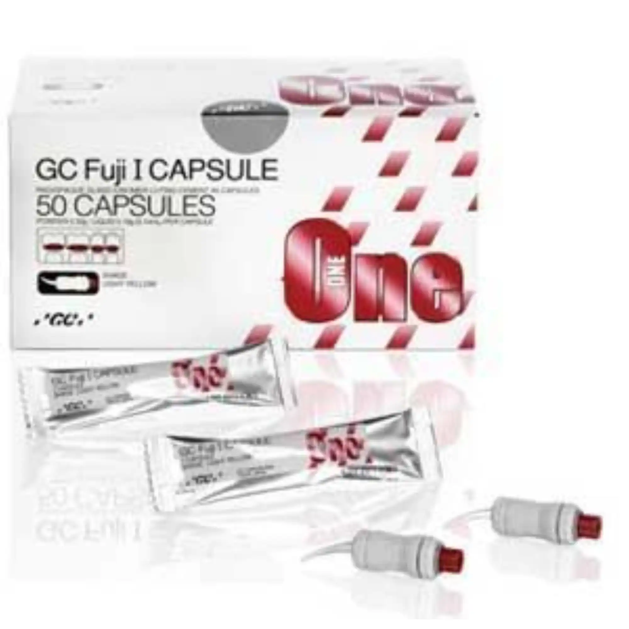 Fuji I Radiopaque Glass Ionomer Luting Cement, Capsule Refill, Light Yellow, 50/Pk, 003106