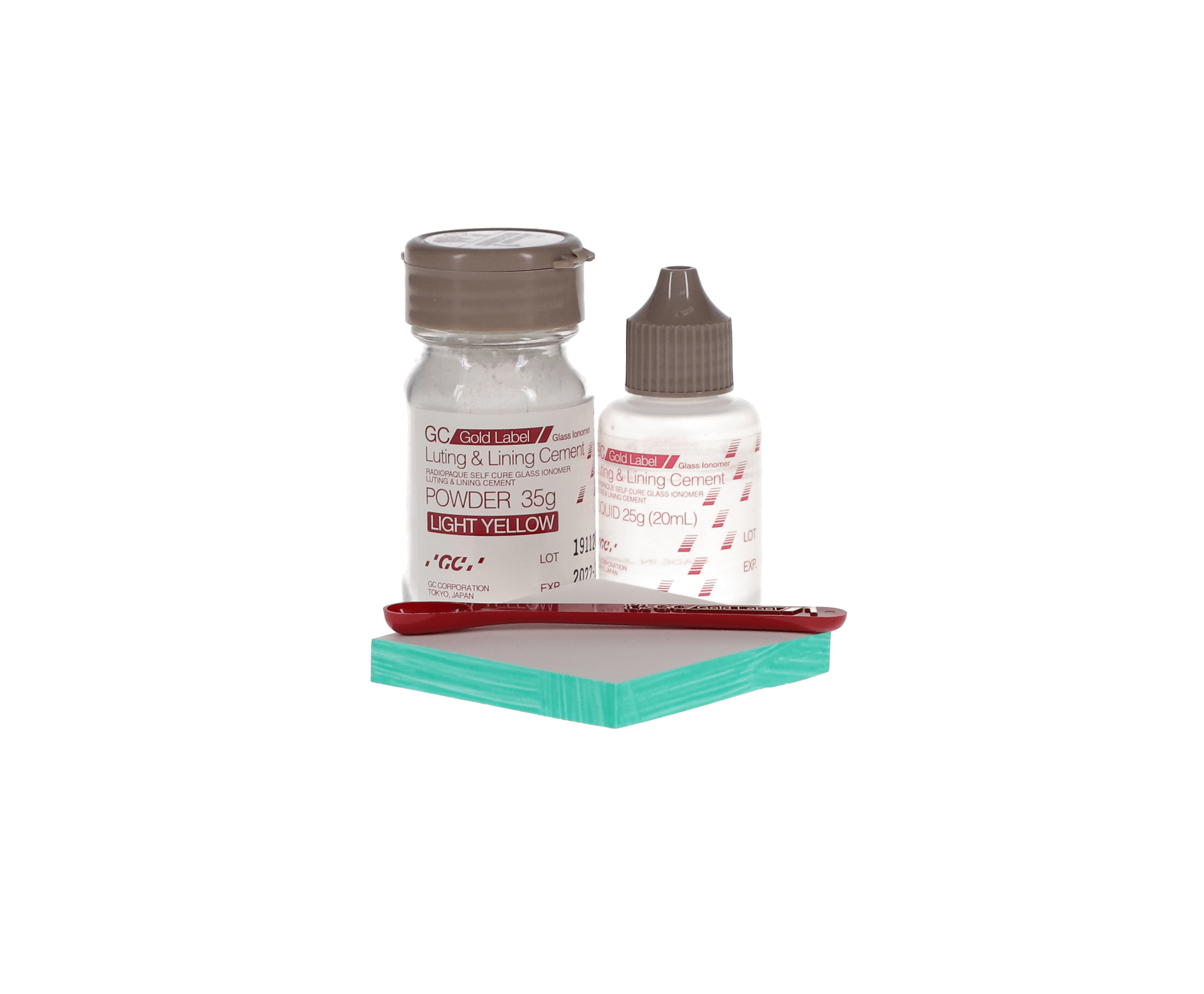 Fuji I Radiopaque Glass Ionomer Luting Cement, 1:1 Complete Kit, Light Yellow, 1/Pk, 002503