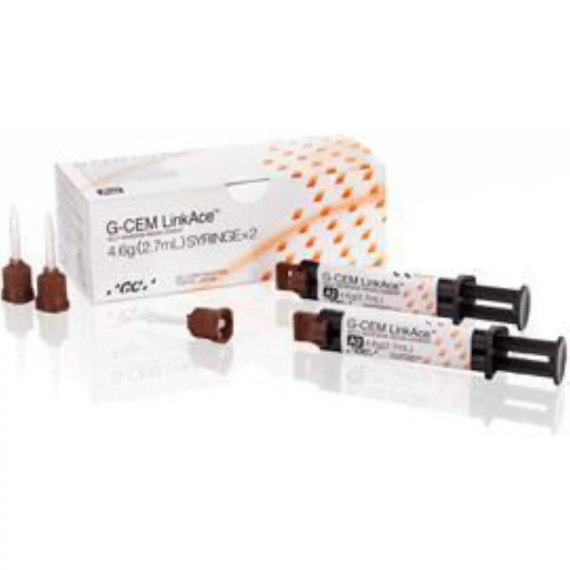 G-CEM LinkAce Luting Cement, Syringe Kit, 4.6 g, Translucent, 2/Pk, 004862