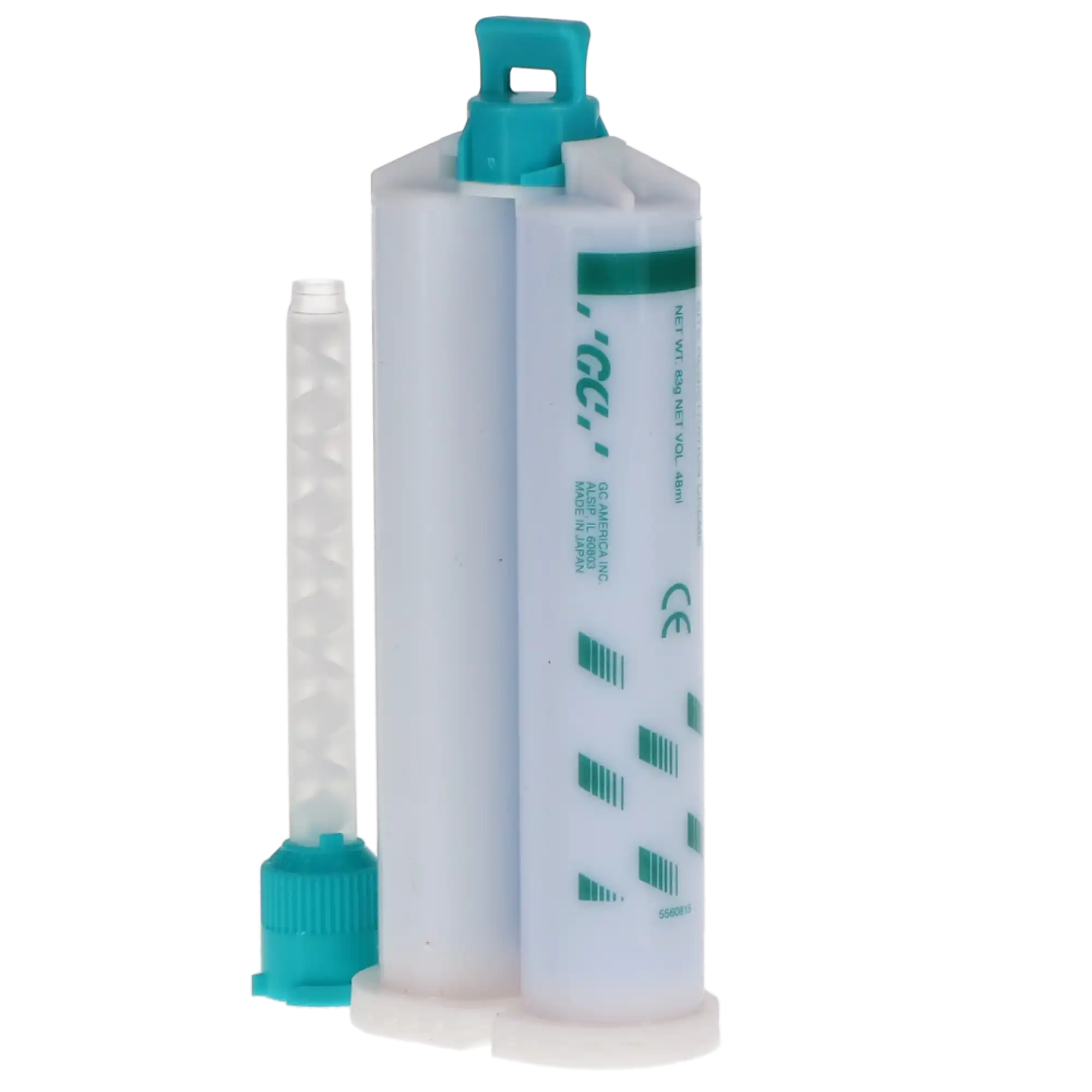 Exabite II NDS VPS Bite Registration Material, Fast Set, Creme, Aqua, 2-Cartridge Package, 48 ml, 1/Pk, 132412