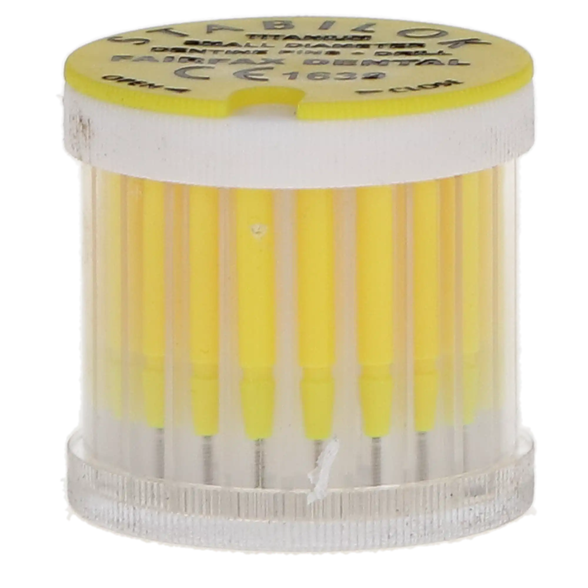 Stabilok Dentin Pins, Titanium, Standard Kit, 0.021", Yellow, 20/Pk, 50050