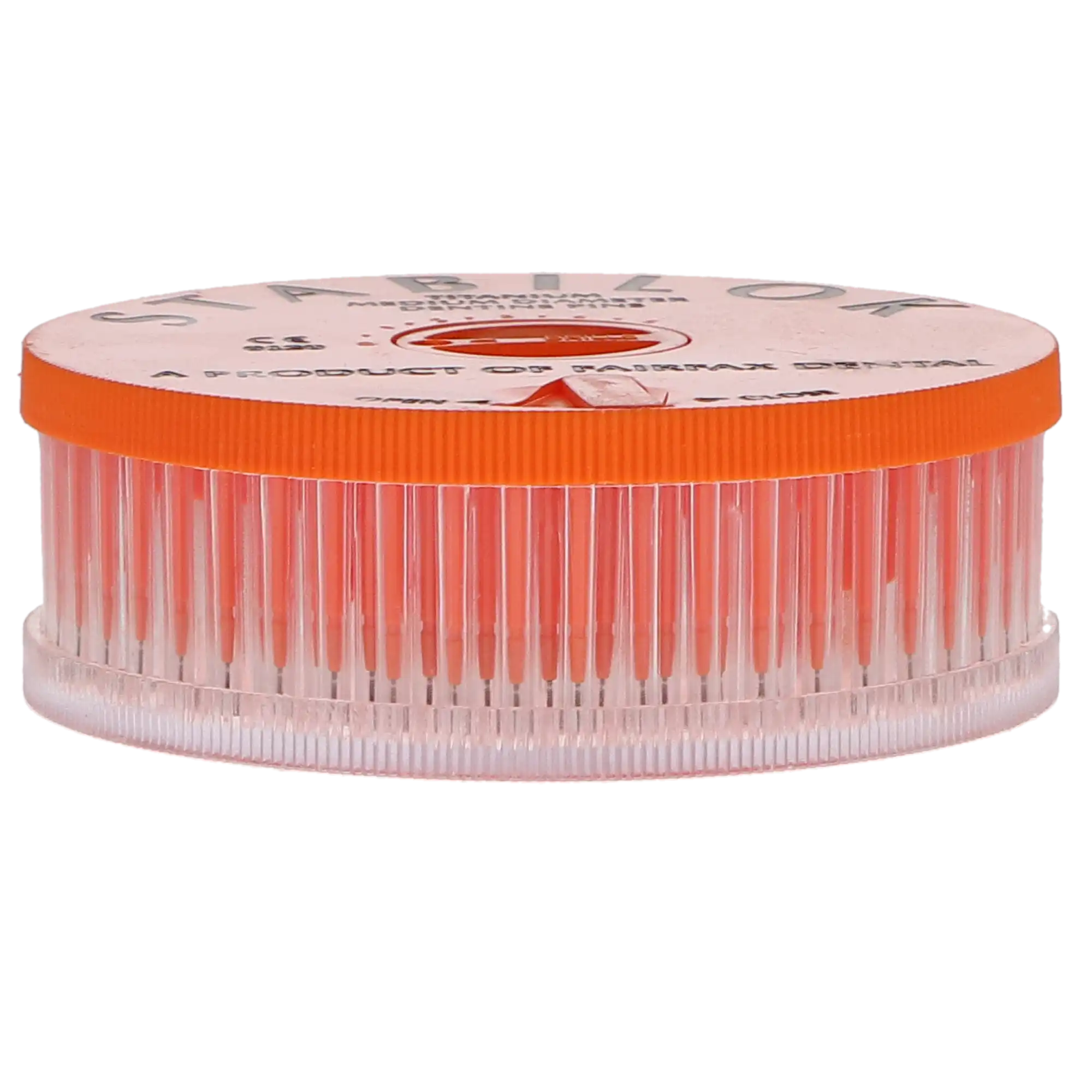 Stabilok Dentin Pins, Titanium, Economy Kit, 0.027" (Orange), 100 Pins + 5 Drills, 60054