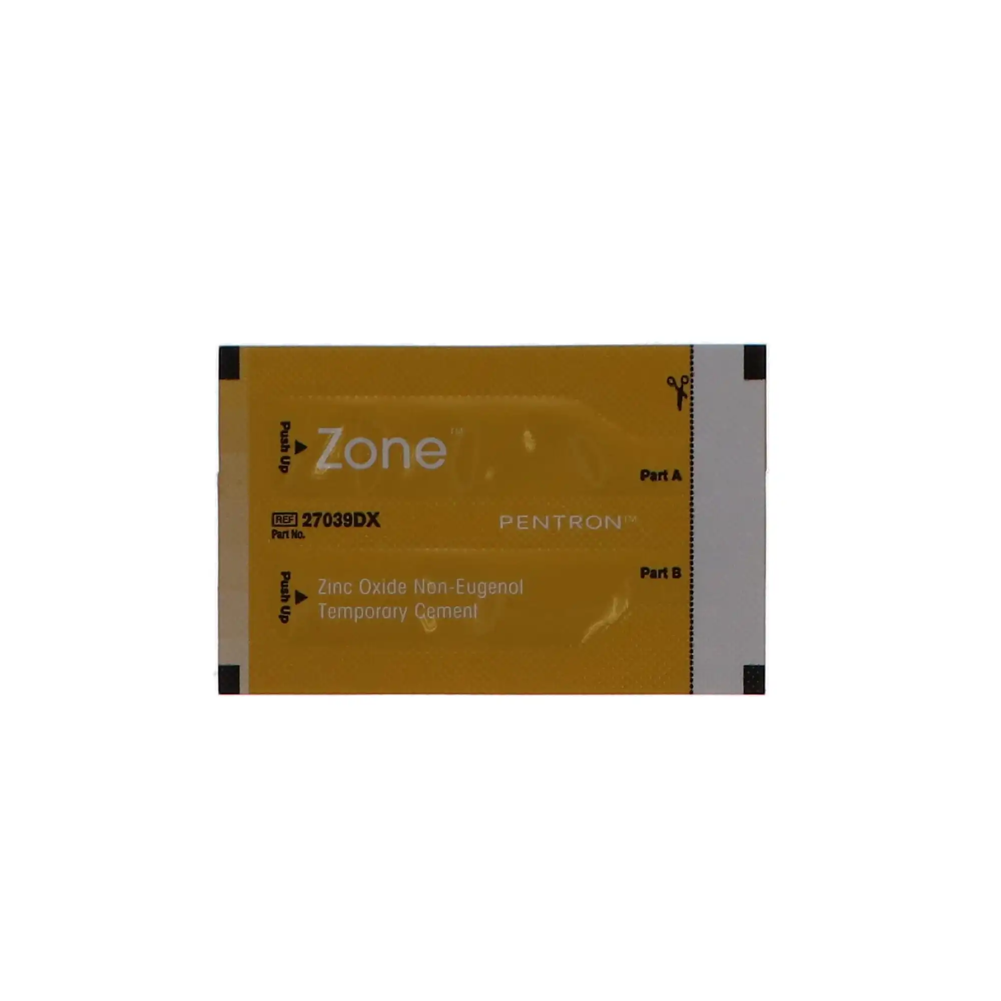 Dux Dental Zone Zinc Oxide Non-Eugenol Temporary Cement, Unit-Dose Pouches, 25/Bx