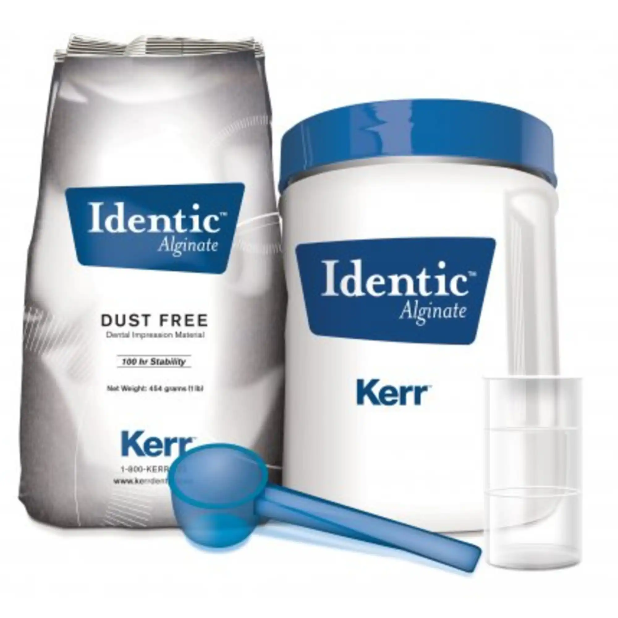 Identic Dustless Alginate Impression Material, Fast Set, Cinnamon Scent, 1 lb Canister, 1/Pk, 27456