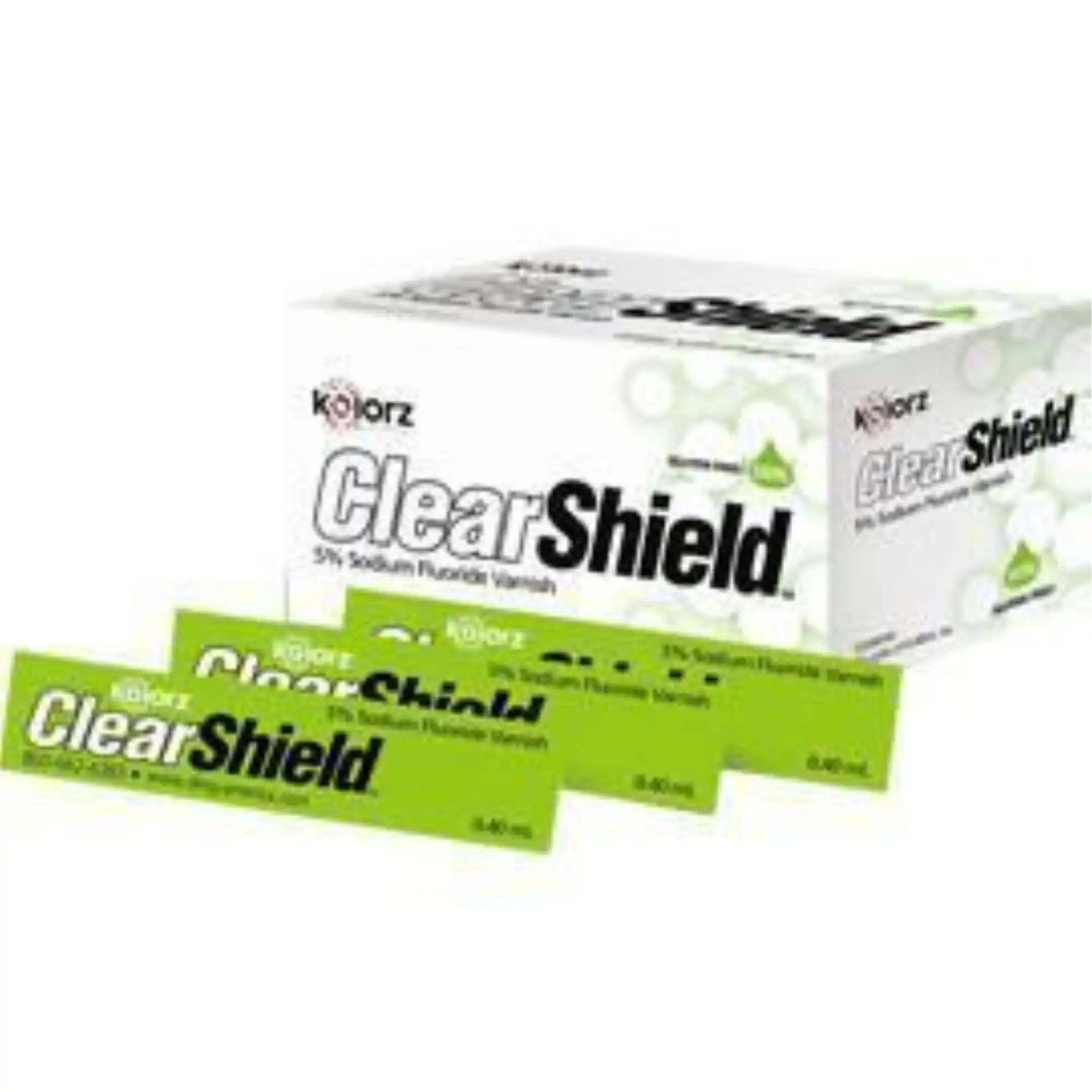 Kolorz ClearShield Fluoride Varnish, 5% NaF, Watermelon, 0.4 mL Unit Dose, 200/Box, 799502
