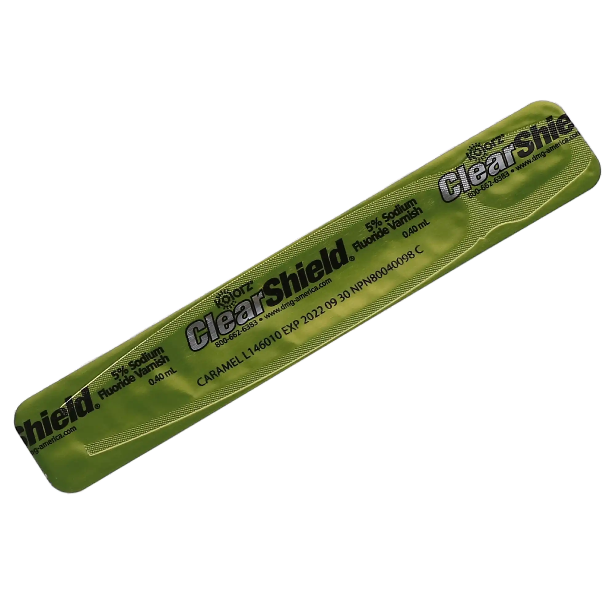 Kolorz ClearShield Fluoride Varnish, 5% NaF, Caramel, 0.4 mL Unit Dose, 35/Box, 799516