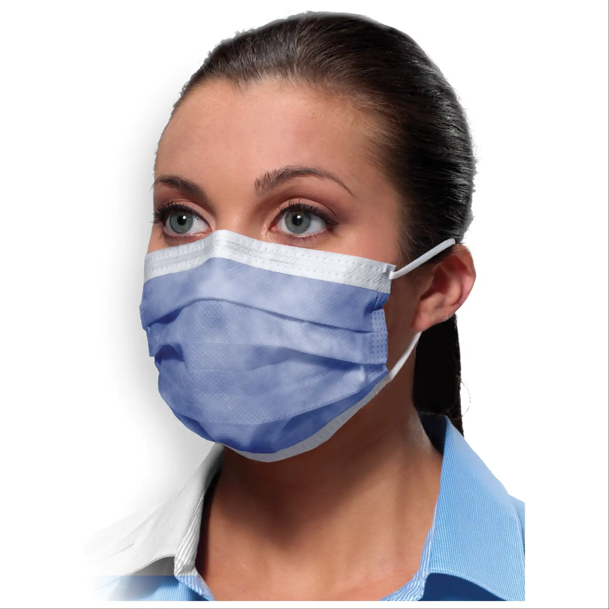 Crosstex Isofluid Earloop Face Mask, ASTM Level 1, Lavender, Latex-Free, 50/Box, GCILV