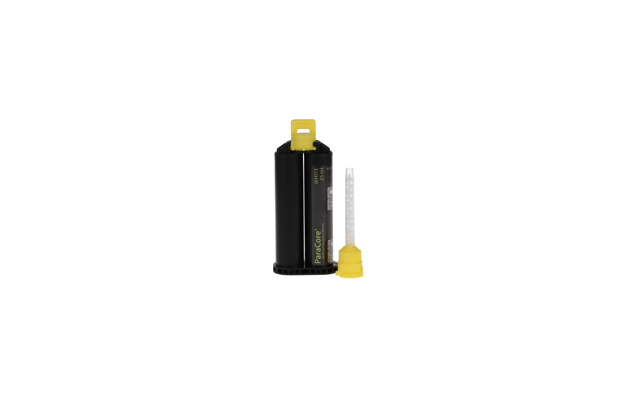 ParaCore Automix Glass-Reinforced Core Build-Up Material, Dual-Cure, Syringe Refill, 25 ml, White, 1/Pk, C5854