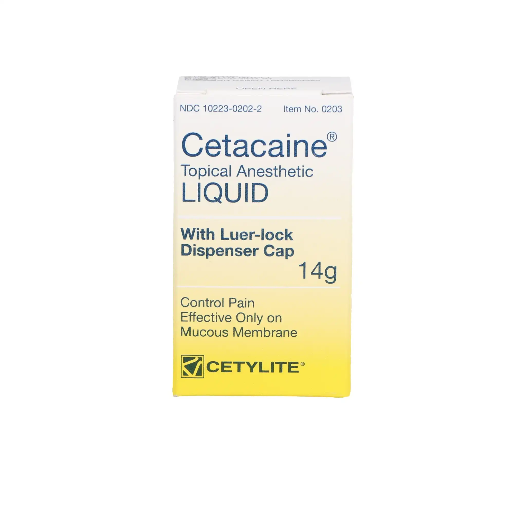 Cetacaine Topical Anesthetic Liquid, 14 g Refill, Banana Flavor, 1/Bottle, Cetylite