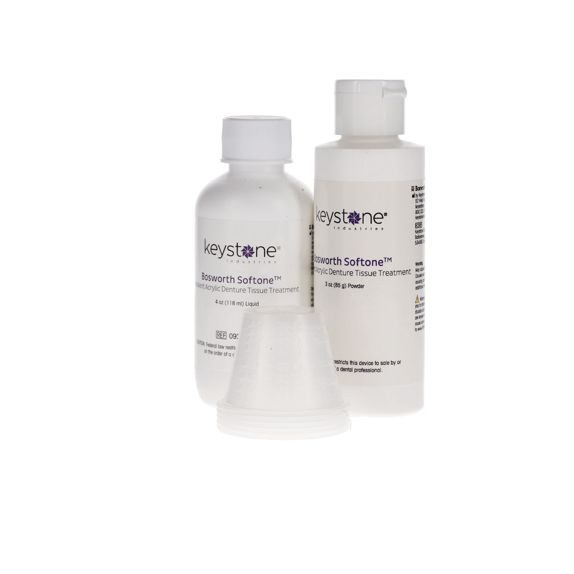 Softone Resilient Acrylic Denture Tissue Conditioner & Functional Impression Material, P&L Standard Kit, White, 921775