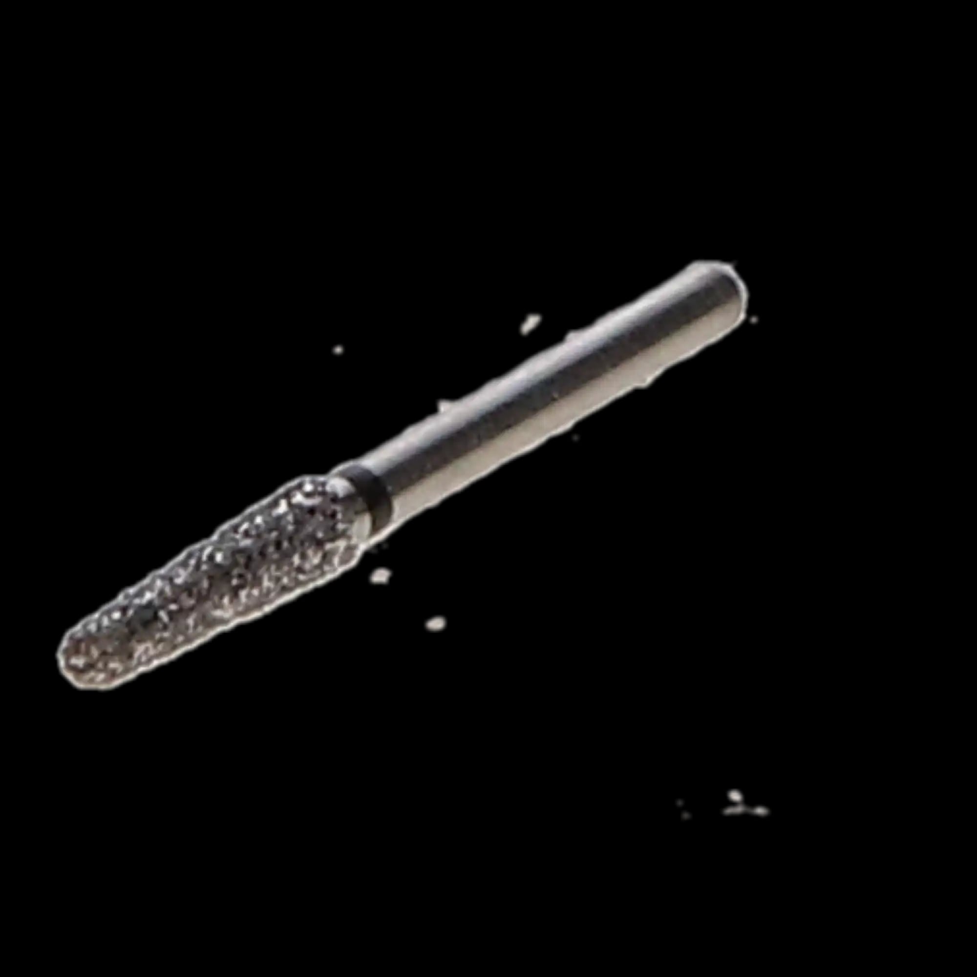 NTI Diamond Bur, FG, Round End Taper, #856-021, Super Coarse, Black Ring, 2.1 mm Diameter, 8.0 mm Length, 5/Pk, SC856-021