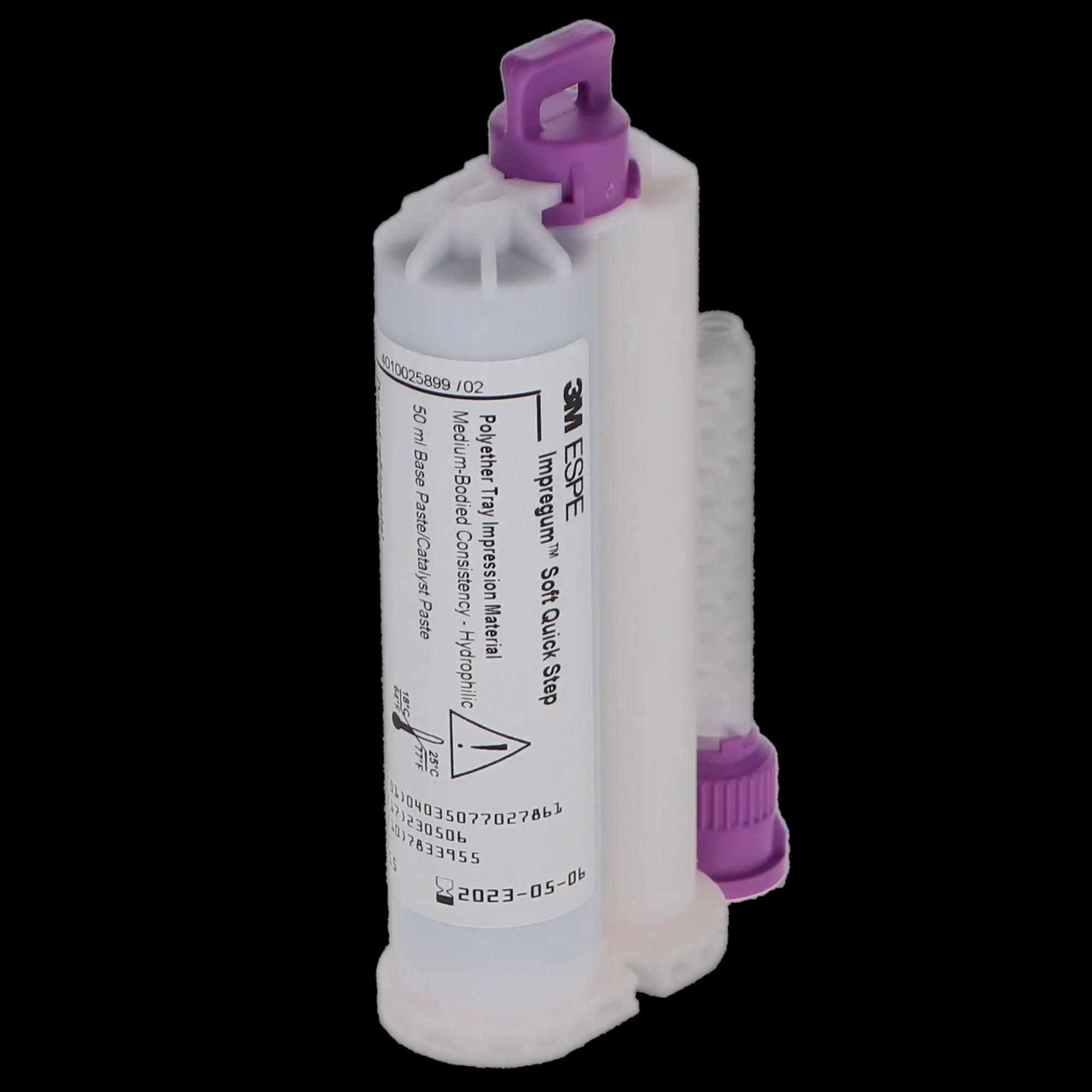 Impregum Garant Soft Polyether Impression Material, Medium Body, Quick Step, Tray Refill, Mint, 4 x 50 mL Cartridges, 31788