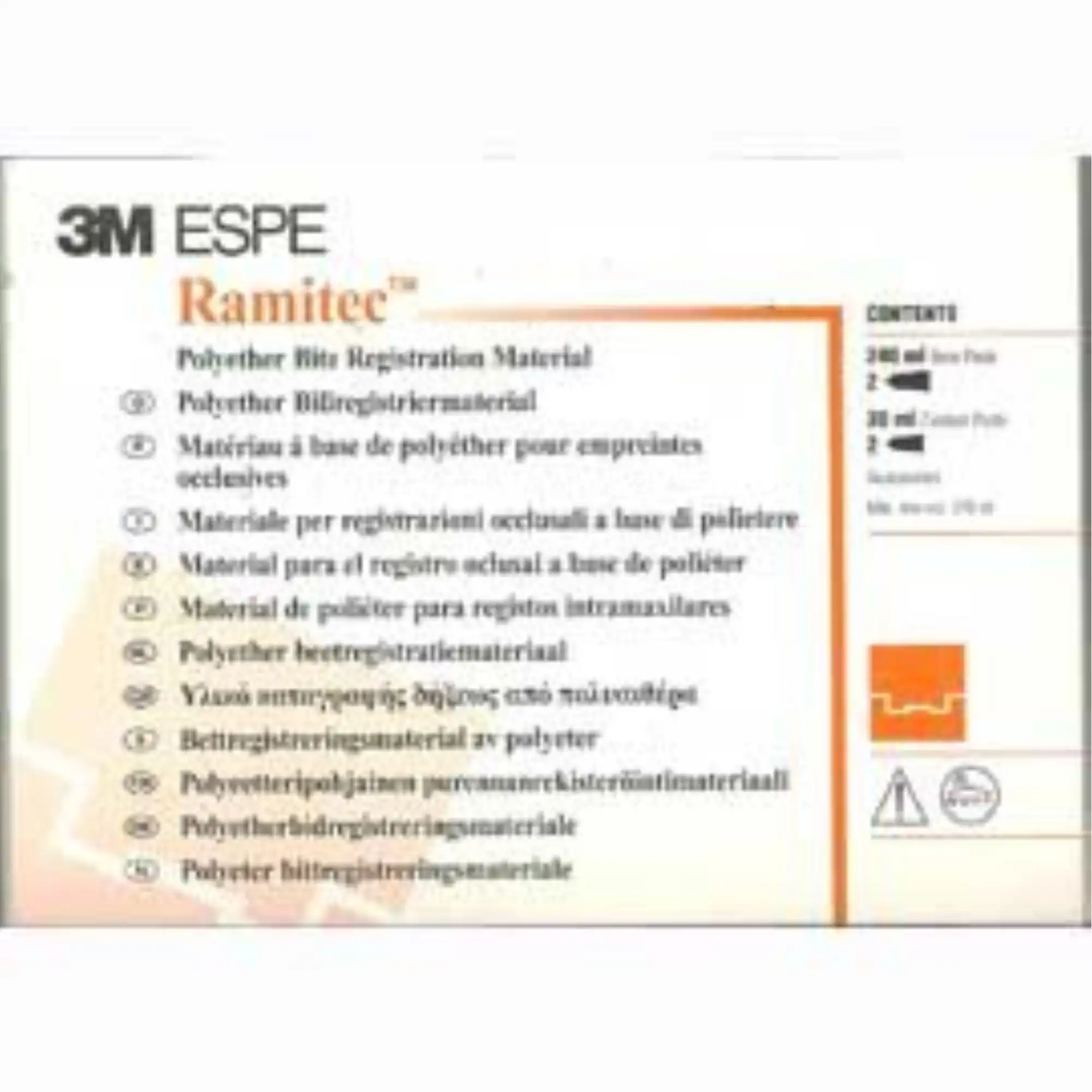 Ramitec Polyether Bite Registration Impression Material, Double Pack, 1/Pk, 33710