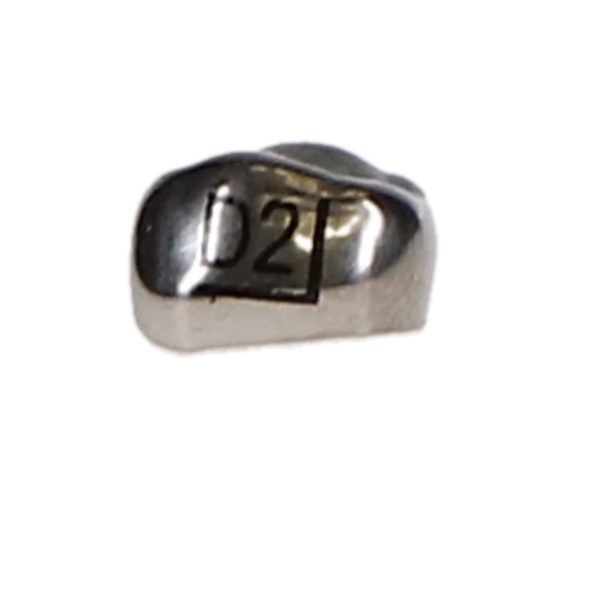 3M™ ESPE™ Stainless Steel Primary Molar Crown, Size 2, Upper Right First Primary Molar, D-UR-2, Box of 5